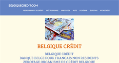 Desktop Screenshot of belgiquecredit.com